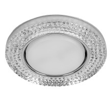 Светильник встраиваемый DL4120 потолочный GX53 прозрачный, хром  40516  Feron