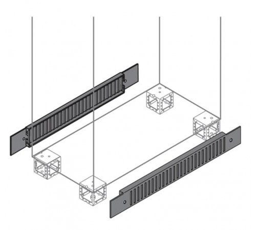 Фланец цоколя вент.100х600мм ВхШ, 2 шт.  ZN0006  ABB