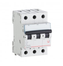 Выключатель автоматический трехполюсный TX3 6000 20А C 10кА  403945  Legrand