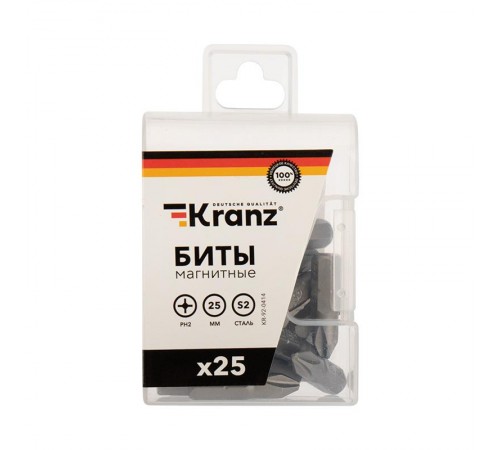 Бита PH2х25 мм для шуруповерта (упак. 25 шт.)  KR-92-0414  Kranz