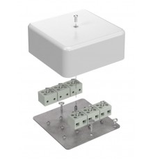 Коробка огнестойкая для кабель-канала 40-0470-FR6.0-12 Е15-Е60 (латунь) 103х103х45 IP42 12p, 6.0 мм.кв. 40-0470-FR6.0-12-Е60  Промрукав