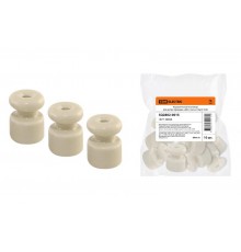 Керамический изолятор для ретро провода "ЭКО" сосна (10шт)  SQ2802-0015  TDM