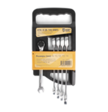 Набор гаечных трещоточных ключей НТК-5 (8-14)  79200  КВТ