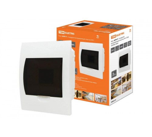 Бокс пластиковый встраиваемый ЩРВ-П-6 модулей IP40  SQ0902-0002  TDM