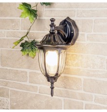 Светильник садово-парковый настенный 1002D черное золото / 9908-G (GL 1002D)  a034303  Elektrostandard