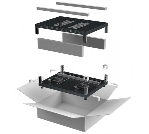 LINEA E Компл. осн. и крыша 600х800мм шкафа 18-47U чер.  LE05-XXX68-X  ITK