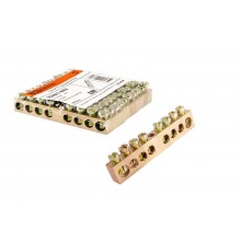 Шина "N" нулевая 6х9мм 8/1 (8групп/крепеж по центру)   SQ0801-0002  TDM