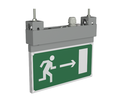 Световой указатель аварийного освещения светодиодный BS-NEXTRINO-10-S1-ELON Gray a17029  Белый свет