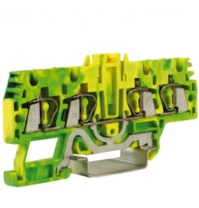 HTE.2/2+2, зажим для заземления, 2 ввод/2 вывода, 2,5 кв.ммжелто-зеленый  ZHT520  DKC