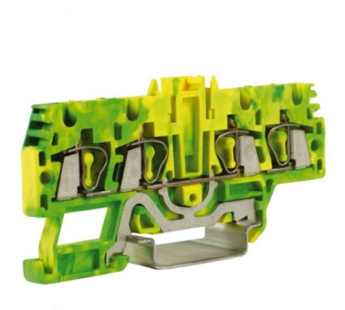 HTE.2/2+2, зажим для заземления, 2 ввод/2 вывода, 2,5 кв.ммжелто-зеленый  ZHT520-RET  DKC