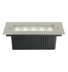 Светильник светодиодный архитектурный ДВУ PWS/R S170070 3w 4000K 30° Сhrome IP65 встраиваемый  .5006584A  Jazzway