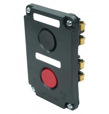 ПКЕ 122-2 У2, 10А, 660В, 2 элемента, чёрный и красный цилиндр, в нишу, IP54, пост управления (ЭТ)  ET519060  Электротехник