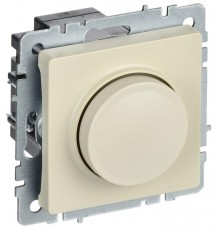 BRITE Светорегулятор поворотно-нажимной 600Вт СС10-1-0-БрКр бежевый   BR-D20-0600-K10  IEK