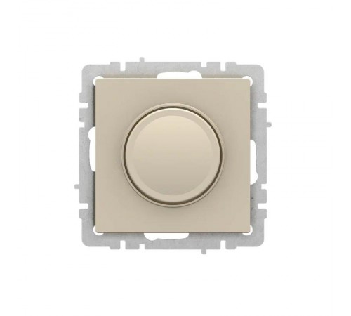 BRITE Светорегулятор поворотно-нажимной 600Вт СС10-1-0-БрКр бежевый   BR-D20-0600-K10  IEK