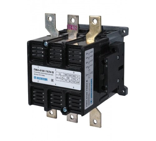 ПМА-6100 УХЛ4 В, 110В, 2з+2р, 160А, нереверсивный, без реле, IP00, пускатель электромагнитный (ЭТ)  ET011692  Электротехник