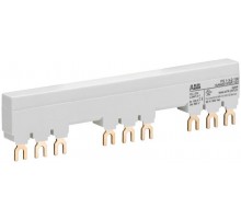 Шинная разводка 3-фазн. PS1-3-1-100 до 100А для 3-х автоматов типа MS116, MS132 с 1-м доп. контактом  1SAM201916R1113  ABB