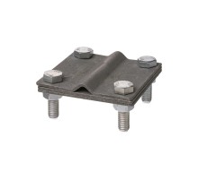 Зажим соед. 4-х болт. с контакт. пластиной полоса-прут, полоса 40х4 - прут 6-10 мм, термодиф.   SQ2401-0038  TDM