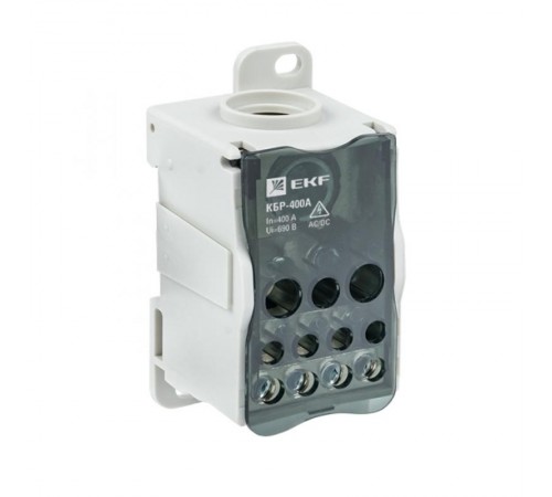 Блок распределительный (КБР) на DIN-рейку и монтажную панель 400A EKF PROxima  plc-kbr400  EKF