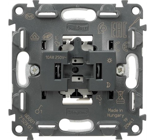 Valena Мех IN'MATIC Выключатель 1-клавишный 10АХ 250В  752001  Legrand