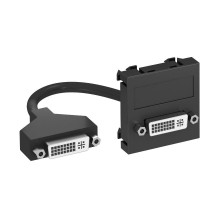 Мультимедийная рамка DVI Modul45 (черный) (MTG-DVI F SWGR1)  6104757  OBO Bettermann