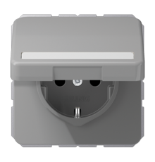 Штепсельная розетка SCHUKO 16A 250V~ с полем для надписи и защитой от влажности; серая  CD1520BFNAKLGR  Jung