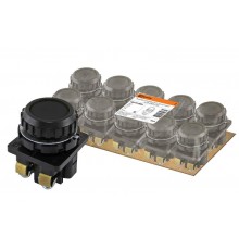 Выключатель кнопочный КЕ 011-У2-исп.3 черный 2р 10A 660B IP40  SQ0753-0008  TDM