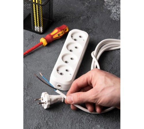 Колодка 4 гн. 10А 2,2кВт б/з Эксперт EKF PROxima  AKB10-4  EKF