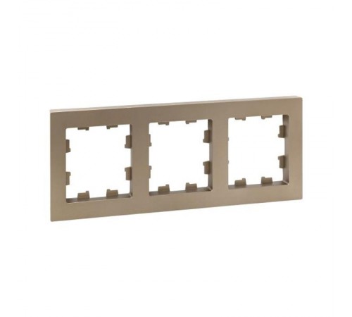 3 - местная рамка, шампань, пластик Эпика  UP1-FPC-03 EKF