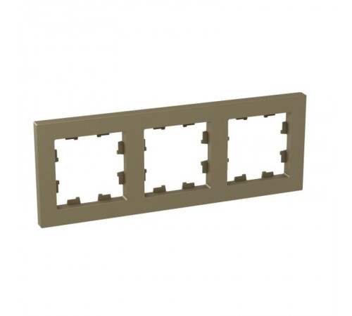 3 - местная рамка, шампань, пластик Эпика  UP1-FPC-03 EKF