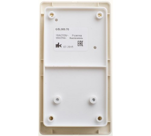 Glossa Бежевый Блок: Розетка с заземлением со шторками и 1-кл. Выключатель  GSL000270  SE