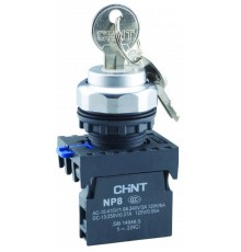 Переключатель с возвратом NP8-10X/22 без подсветки , черная 1НО IP65 (R)  578776  CHINT