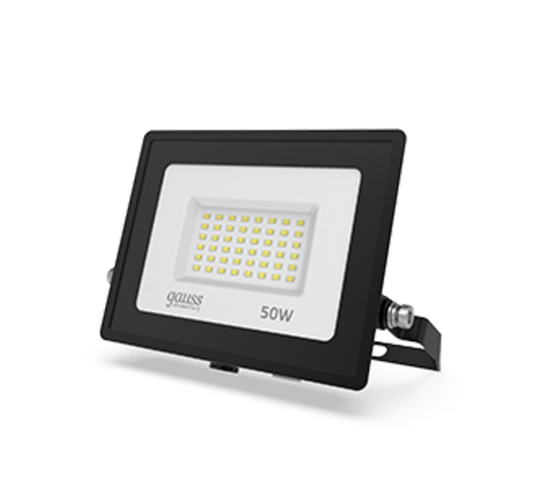 Прожектор светодиодный  Elementary 50W 3510lm IP65 6500К черный ПРОМО 1/10  613100350P  Gauss