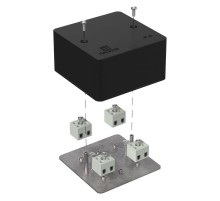 Коробка огнестойкая для кабель-канала 40-0460-FR2.5-8 Е15-Е120 RAL9005 85х85х45 (44 шт/кор) черная  40-0460-9005-FR2.5-8  Промрукав