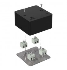 Коробка огнестойкая для кабель-канала 40-0460-FR2.5-8 Е15-Е120 RAL9005 85х85х45 (44 шт/кор) черная  40-0460-9005-FR2.5-8  Промрукав