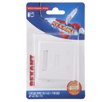 Розетка телефонная + сетевая LAN, на стену, (гнездо 8Р8С (Rj-45) + гнездо 6Р-4С (RJ-11))  06-0106-C  REXANT