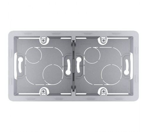 Inspiria Алюминий Коробка накладного монтажа 2-местная О/У  673992  Legrand