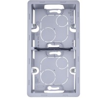 Inspiria Алюминий Коробка накладного монтажа 2-местная О/У  673992  Legrand