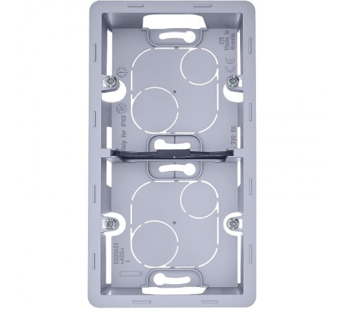 Inspiria Алюминий Коробка накладного монтажа 2-местная О/У  673992  Legrand