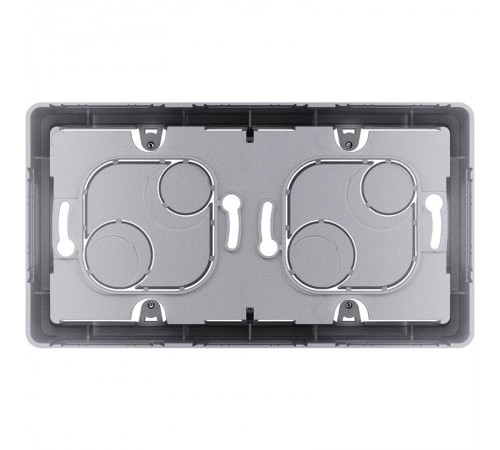 Inspiria Алюминий Коробка накладного монтажа 2-местная О/У  673992  Legrand