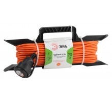 Удлинитель силовой ЭРА UFx-1-2x1.0-20m-IP44 на рамке б/з 1 гн 20м ПВС 2х1  Б0043040  ЭРА