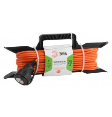 Удлинитель силовой ЭРА UFx-1-2x1.0-20m-IP44 на рамке б/з 1 гн 20м ПВС 2х1  Б0043040  ЭРА