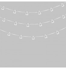 Белт-Лайт 2 жилы, 50м, шаг 20см, 250 патронов E27, IP65, белый круглый провод ПВХ  331-244  NEON-NIGHT