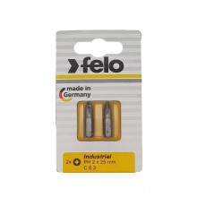 Бита крестовая PH 2X25, серия Industrial, 2 шт в блистере  02202036  Felo