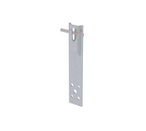 Прямой держатель зажимной для прутка  5-8 мм H80 мм CU  DZP-H80-D5-8 CU  КМ-профиль