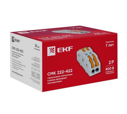 Клемма проходная EKF PROXIMA СМК 222 422  plc-smk-422  EKF