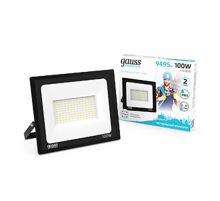 Прожектор светодиодный Elementary 100W 9475lm 4000К 175-265V IP65 черный LED 1/4  613100110  Gauss