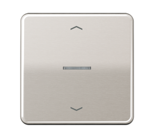 Клавиша для KNX кнопки, 1 группа с окошком и символами "стрелки"; металл; платина  CD101KO5PPT  Jung