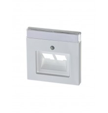 Накладкадля 2-постовой ТВ розетки 0214, 0215, 0217, 0218, с полем для надписи, серия solo/future, белый  1710-0-1551   2CKA001710A1551  ABB