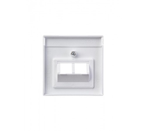 Накладкадля 2-постовой ТВ розетки 0214, 0215, 0217, 0218, с полем для надписи, серия solo/future, белый  1710-0-1551   2CKA001710A1551  ABB
