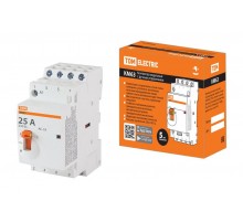 Контактор модульный с ручным управлением КМ63/4-25 4НО 230В АС  SQ0213-0102  TDM